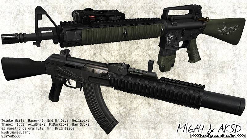 M16A4 & AK 47SD Animations by SlaYeR5530 UPDATE!