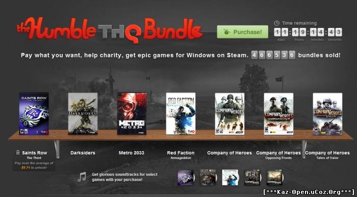 THQ начинает большую распродажу через Humble Bundle